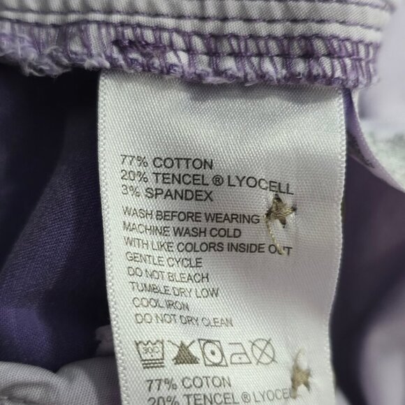 Tommy Bahama Washed Purple Flat Front Chino Shorts - Picture 8 of 9